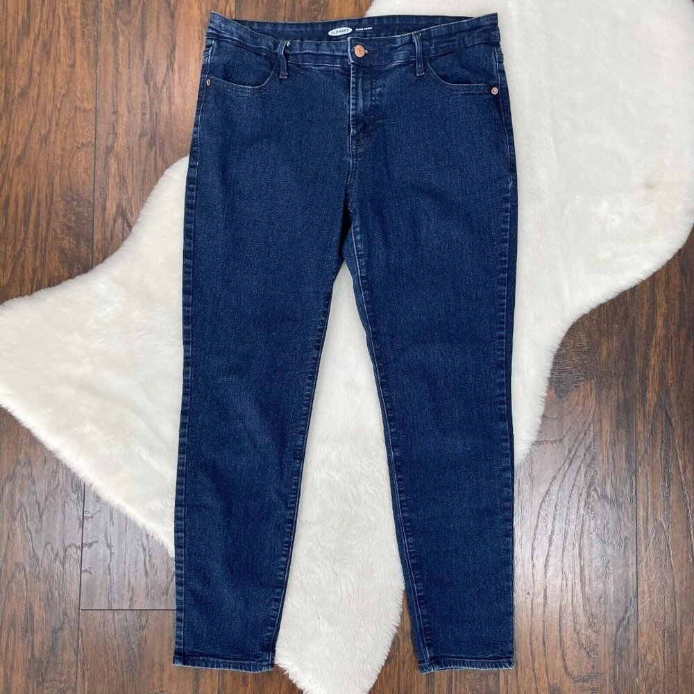 Old Navy Jeans 12 Super Skinny Mid-Rise Stretch Blue Women's‎